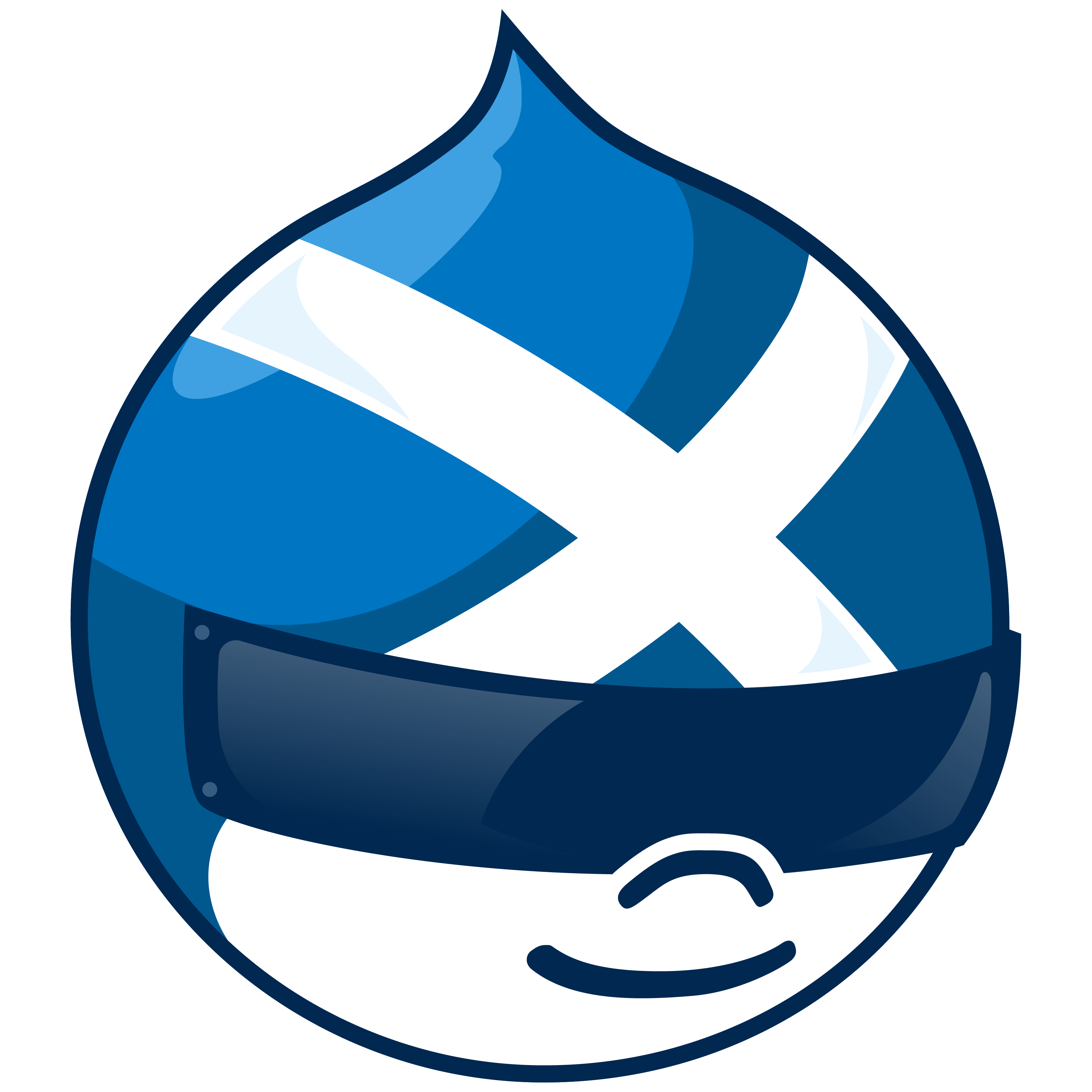 New Drupal 10 racing 10 logo