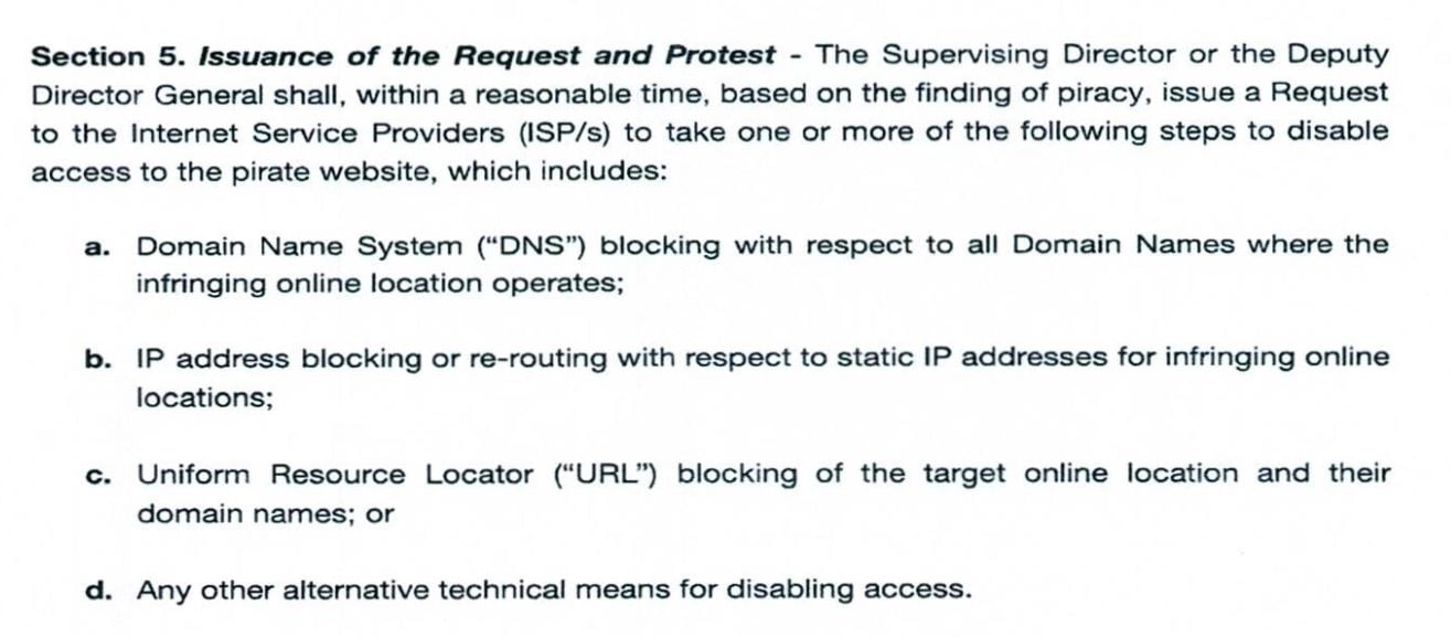 blocking options