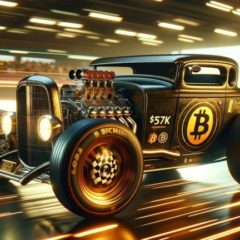 Bitcoin Reaches $57K in Stellar Monday Surge, Erasing $70 Million in Shorts in Just One Hour